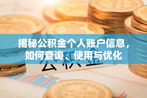 翼城揭秘公积金个人账户信息，如何查询、使用与优化