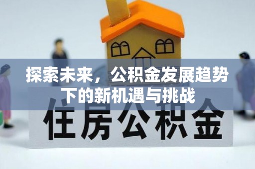 翼城探索未来，公积金发展趋势下的新机遇与挑战