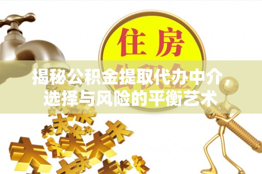 翼城揭秘公积金提取代办中介，选择与风险的平衡艺术